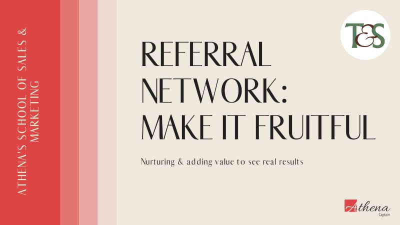 Referral Network: Make it Fruitful