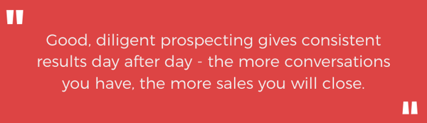 diligent sales prospecting